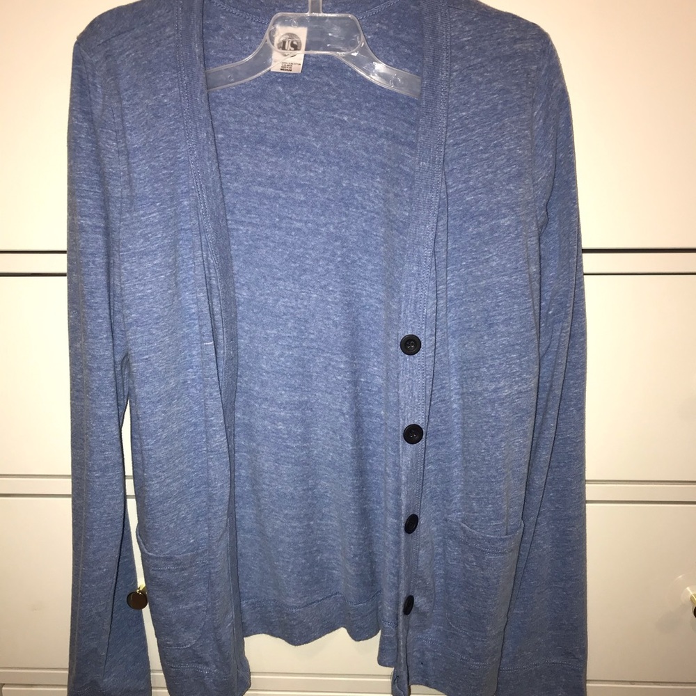 Baby blue cardigan
